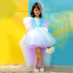 Butterfly Flutter HiLow Dress