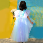 Butterfly Flutter HiLow Dress
