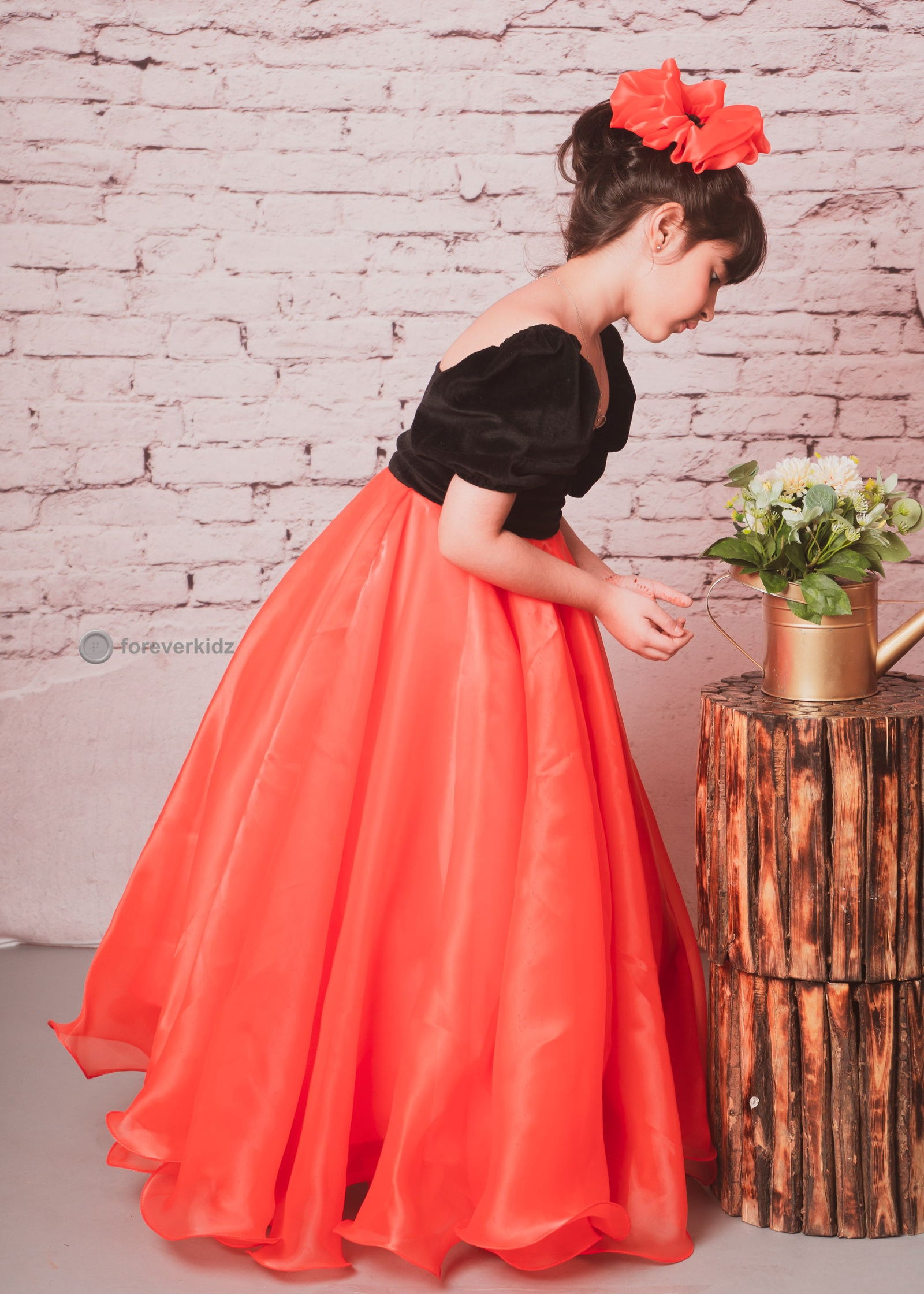 Coral Queen Organza Gown
