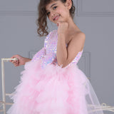 Twinkling Stardust Dress With Trail.