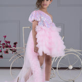 Twinkling Stardust Dress With Trail.