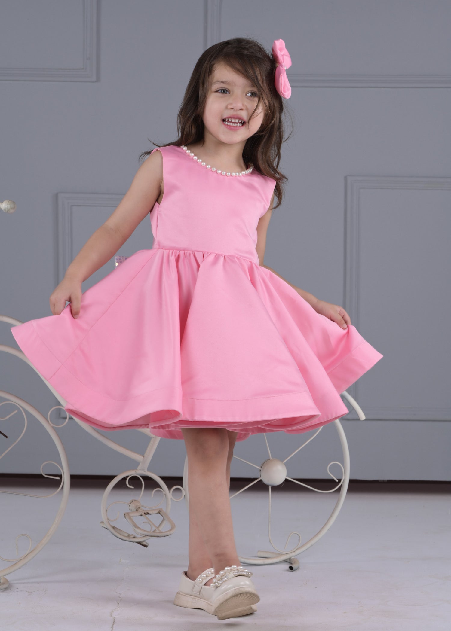 Silky Rose Pearl Frock