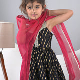 Royal Black Sharara Set