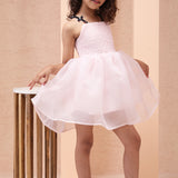 Blush Cloud Smocked Strappy Dress