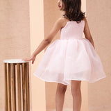 Blush Cloud Smocked Strappy Dress