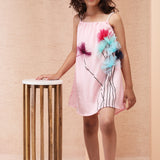 Flowers Bouquet Strappy Tunic Dress