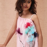 Flowers Bouquet Strappy Tunic Dress