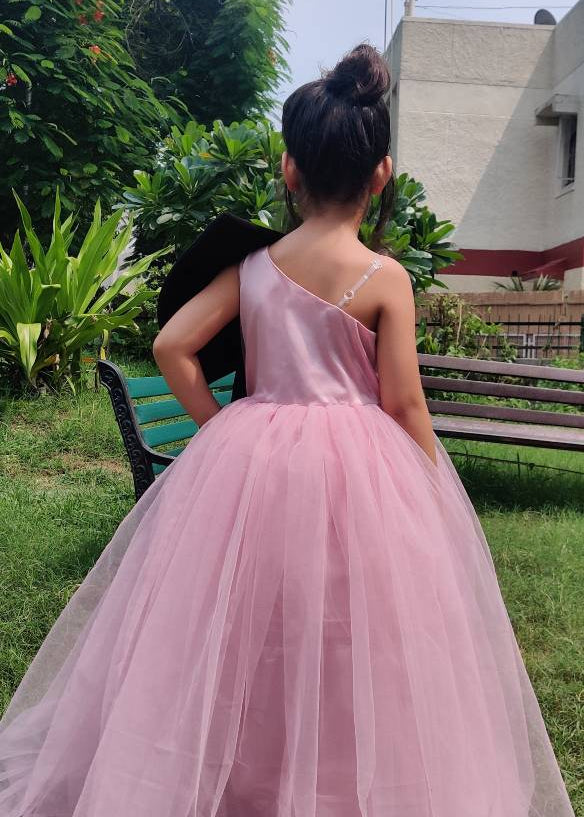 Dusty Glow Big Bow Dress