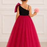 Berry Bow Love Evening Gown