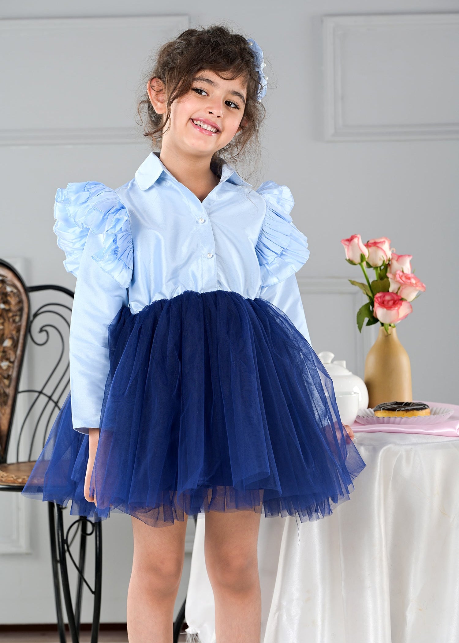 English Blue Charm Dress