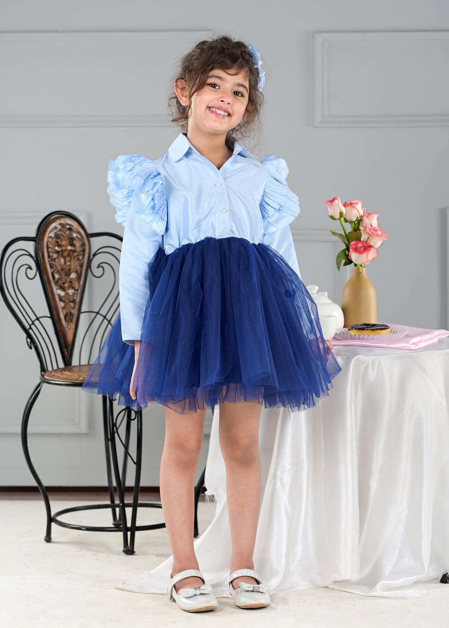 English Blue Charm Dress