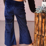 Essential Velvet Pant Navy