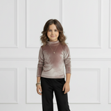 Frosted Mauve Velvet Skivvy