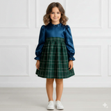 Mystic Melody Checks Party Frock