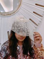 Load image into Gallery viewer, Luxe Ivory White Fascinator
