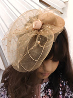 Load image into Gallery viewer, Luxe Golden Fascinator
