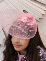 Load image into Gallery viewer, Luxe Pink Fascinator
