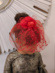 Luxe Red Fascinator