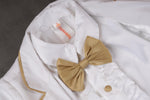 Load image into Gallery viewer, Tiny White Tuxedo Suit Set
