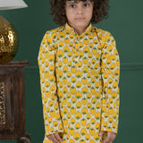 Junior Berry Delight Kurta Set