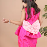 Magenta Magic Peplum Dress