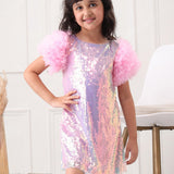 Rose Quartz Ruffle Dress