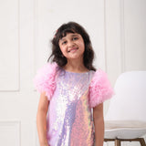 Rose Quartz Ruffle Dress