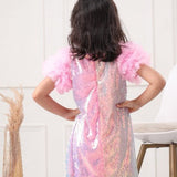 Rose Quartz Ruffle Dress