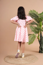 Load image into Gallery viewer, Peach Polka Affair Frock
