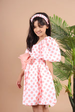 Load image into Gallery viewer, Peach Polka Affair Frock
