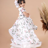 Petals And Poise Ruffled Gown