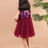 Plum Twilight Sequin Dress