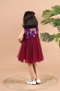 Plum Twilight Sequin Dress