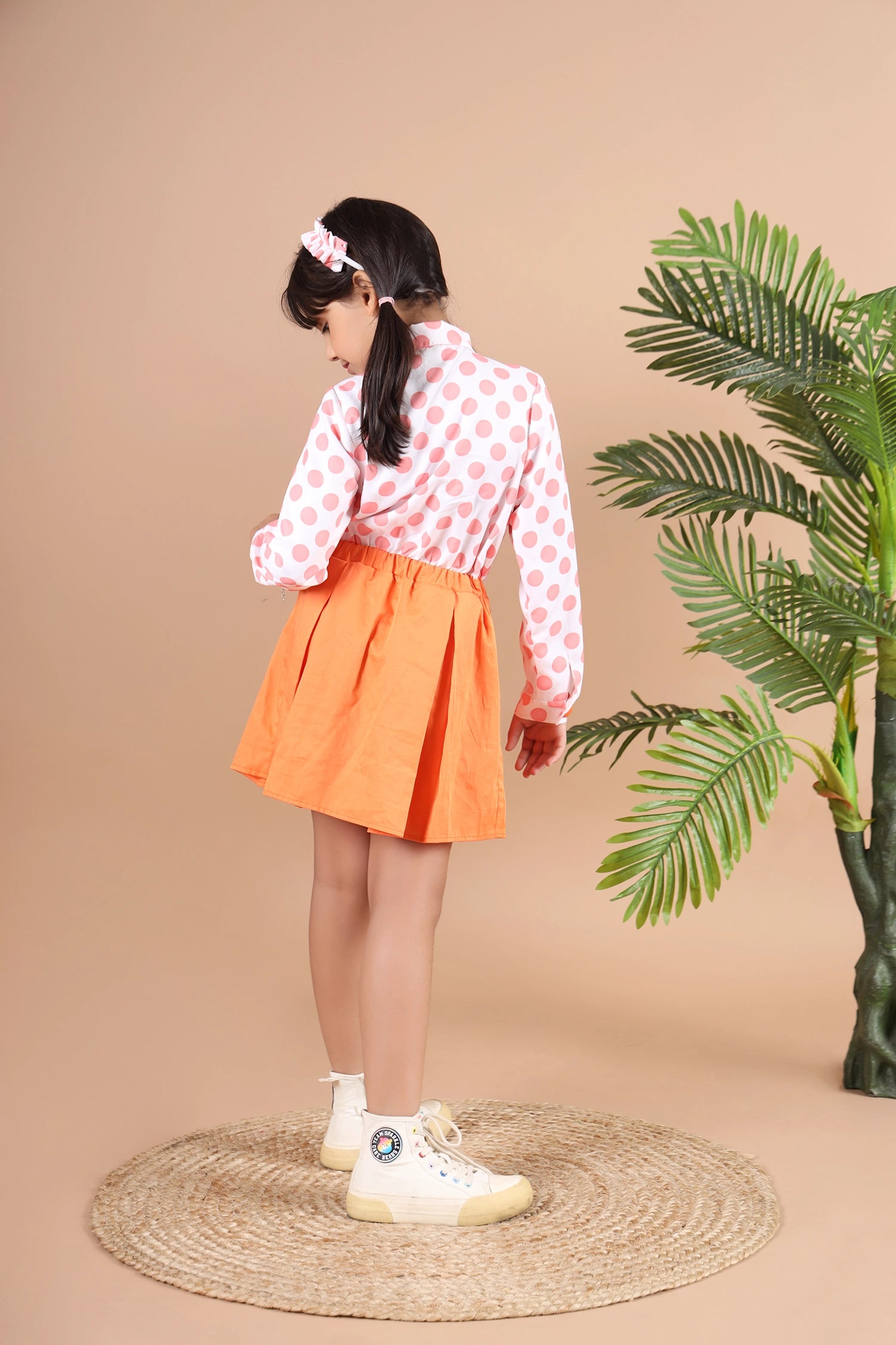 Polka Dot In Orange Groove Dress