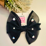 Rhinestone Bow Clip