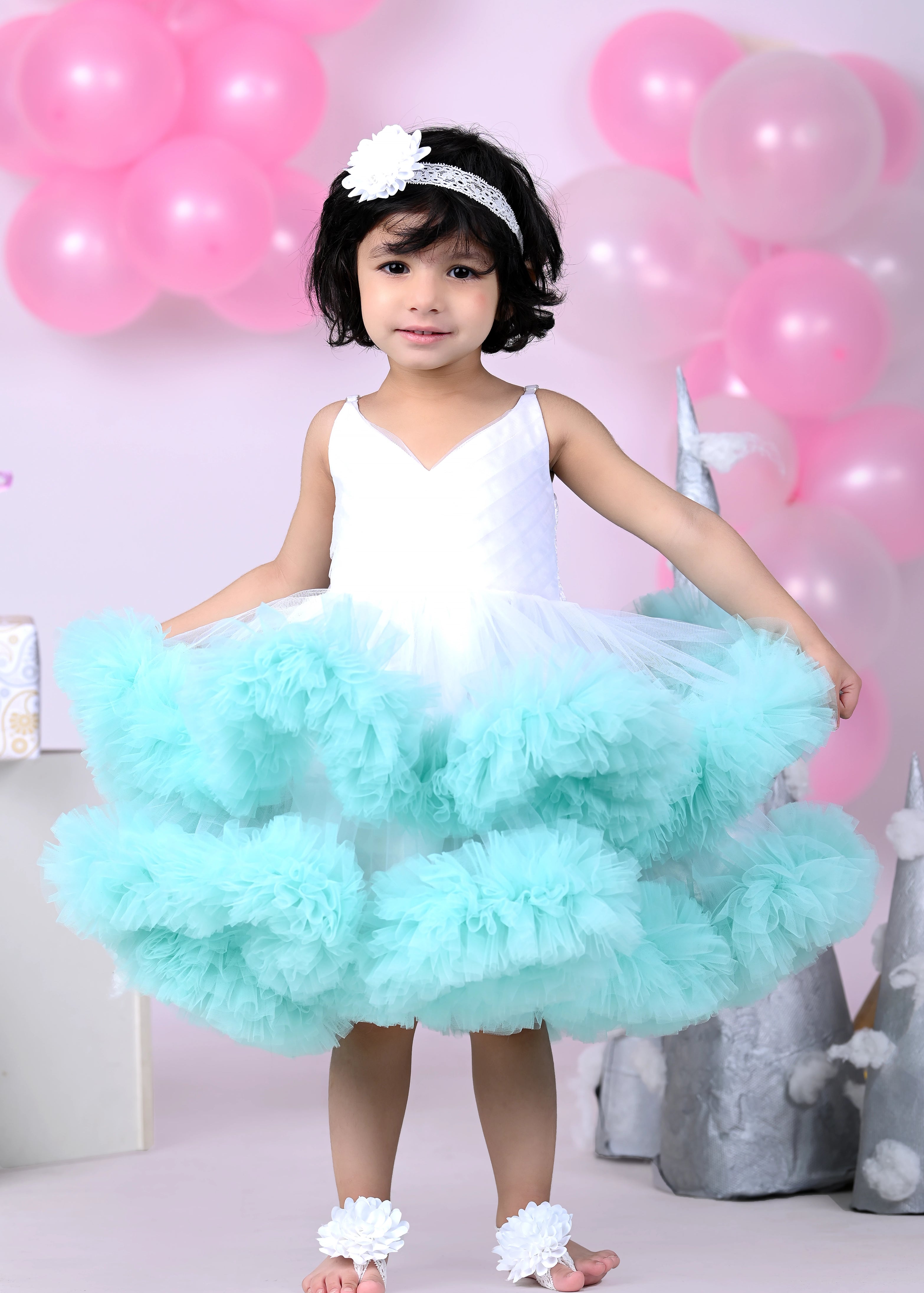1 year old birthday dress girl clearance