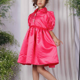 Silken Pink Glow Dress