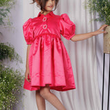 Silken Pink Glow Dress