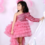 Sparkling Dress with Trail