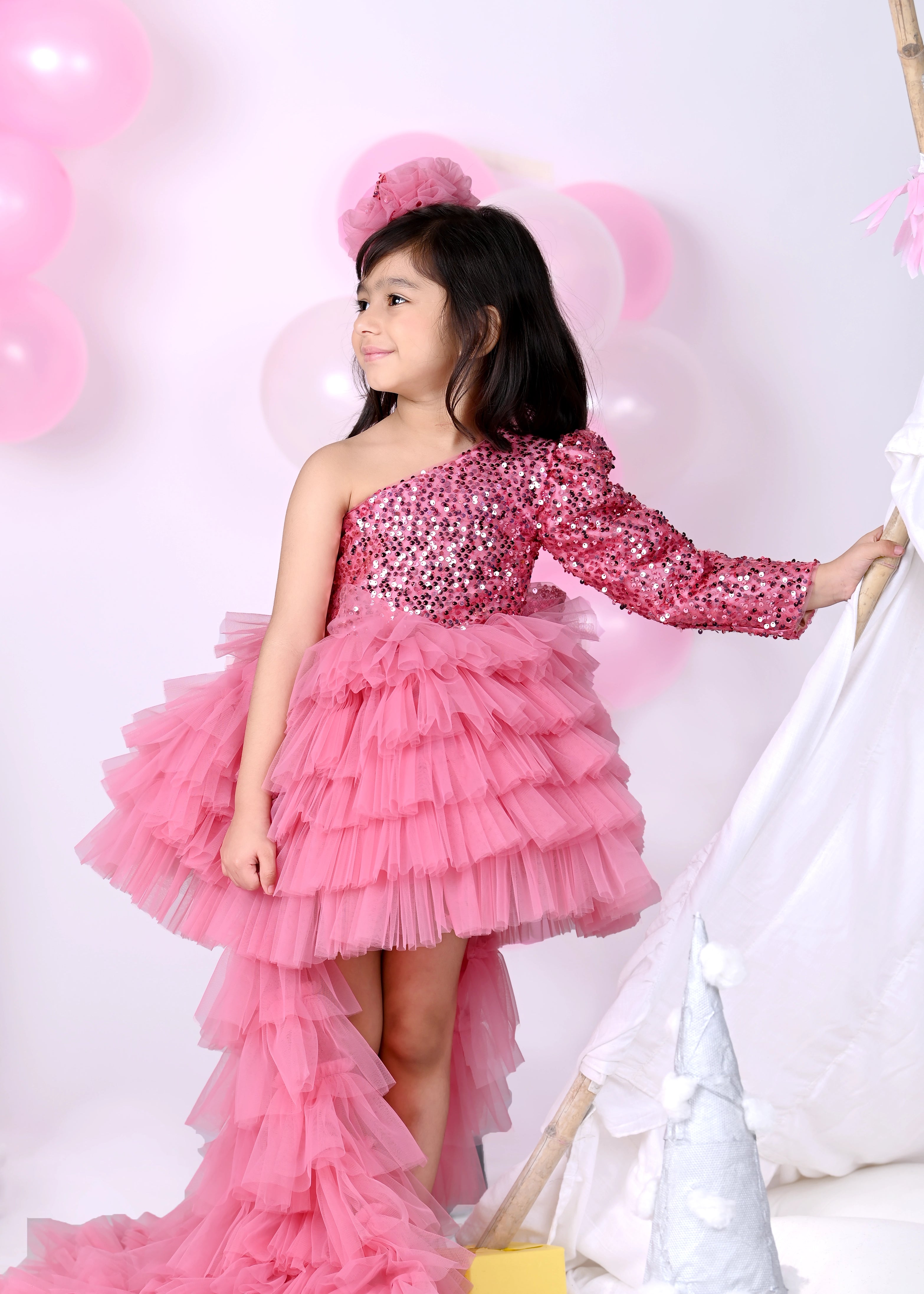 Sparkling Stardust Dress With Trail - Main Image