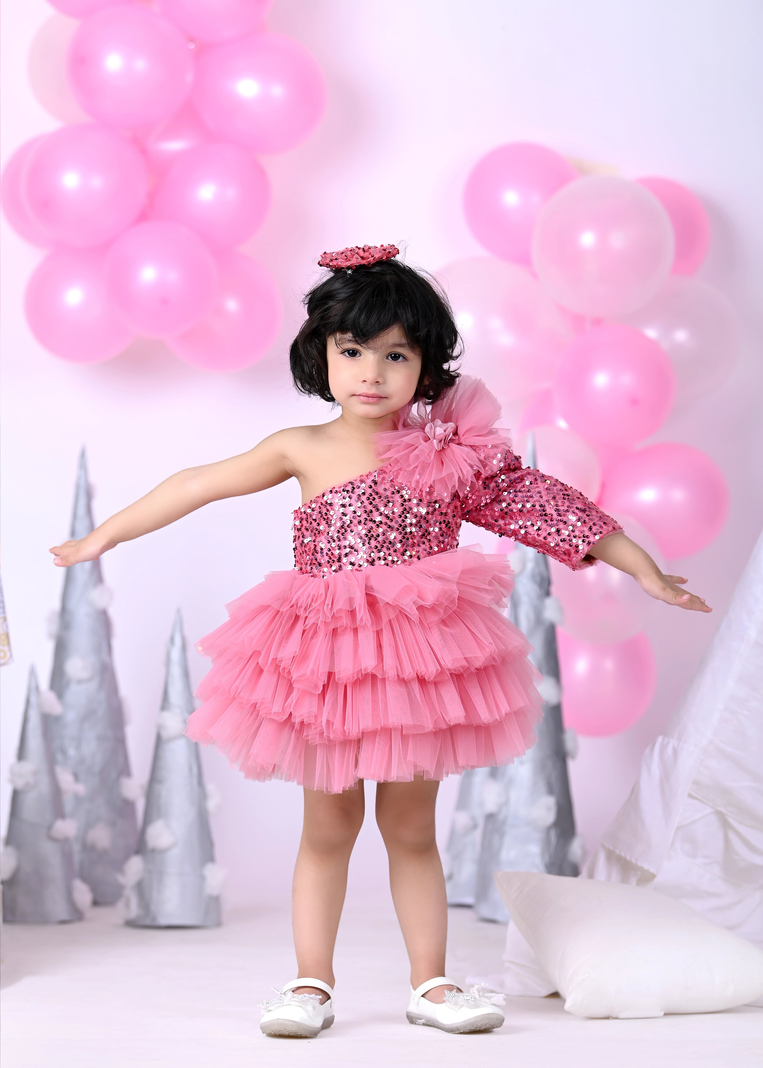 princess dress 1st birthday Tutu Princess Ball Gown Lace Tulle Baby 1st Birthday Party Wedding Flower Girl Dress Army Green / 4T