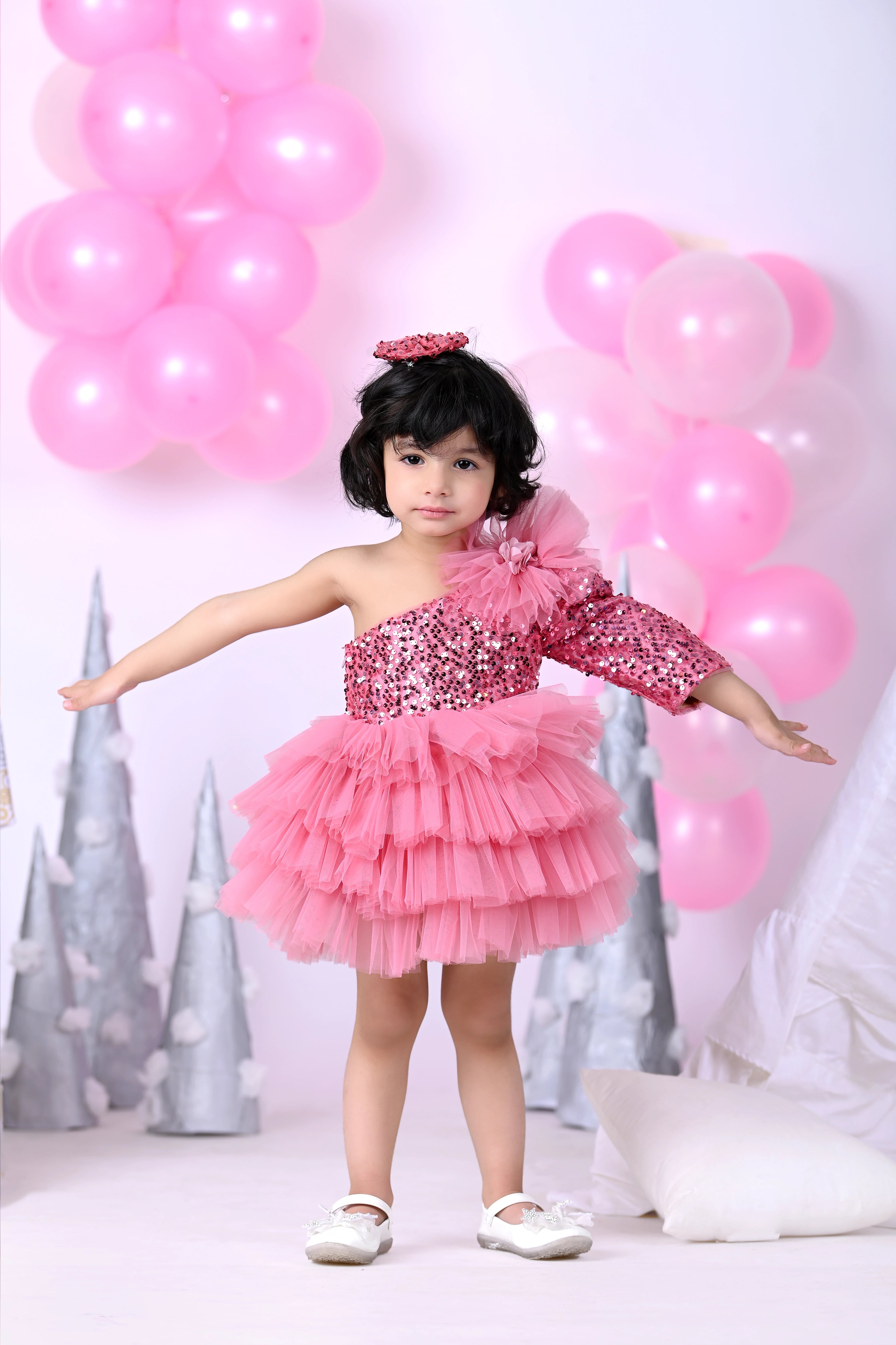 Sparkling Frock with Ruffles