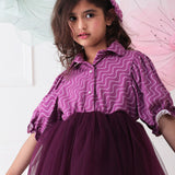 Plum Swirls Joy Frock