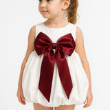 Ivory Glow Balloon Dress