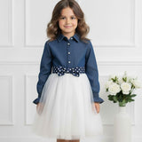 Denim Cloud Dreams Party Frock