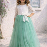 Sage Whisper Lace Gown