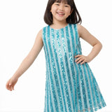 Aqua Blue Stripe Dress