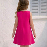 The Pink Rosette Dress