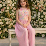 Pink Garden Shimmer Jumpsuit