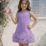 The Lavender Rosette Dress